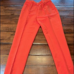 Orange Carlisle Linen and Silk Pants SZ 4